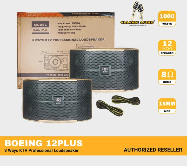 Joson BOEING 12 Plus Professional Audio Loud Speaker 1000 Watts
