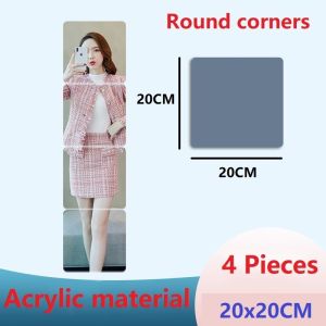 DIY HD Mirror Wall Sticker Acrylic Stitching Mirror Self Adhesive Mirror Full Body Mirror