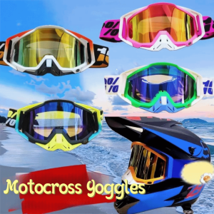 FUDESHE ป้องกันลม แว่นตาโมโตครอส ป้องกันฝ้า ป้องกันฝุ่น แว่นตาสำหรับมอเตอร์ไซค์วิบาก แฟชั่น ป้องกันรังสียูวี แว่นตาป้องกัน ขี่จักรยานเสือภูเขาแบบออฟโรด