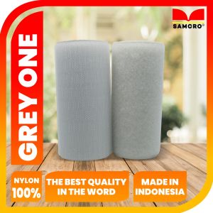 Velcro Magic Tape -Prepet-Perekat-Kretekan-Velcro Serba Guna-Velcro Samcro Reguler-Warna Grey One