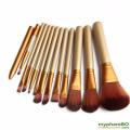 Bộ cọ trang điểm 12 món, cọ trang điểm nội địa trung màu hồng makeup cá nhân chuyên nghiệp. 