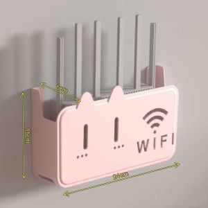 [HCM] Kệ đựng wifi treo tường Kệ wifi đặt modem đầu kỹ thuật số ổ cắm điện chất liệu nhựa ABS -Joyee
