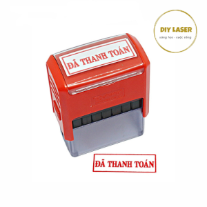 Con Dấu Đã Thanh Toán Chưa Thanh Toán Có Mực Sẵn Màu Đỏ Kích Thước 14x38mm T214