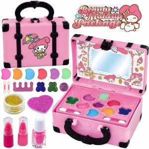 Kid Large Size Dressing Table Set with Magic Mirror Princess Makeup/Dresser Table Toy Pretend