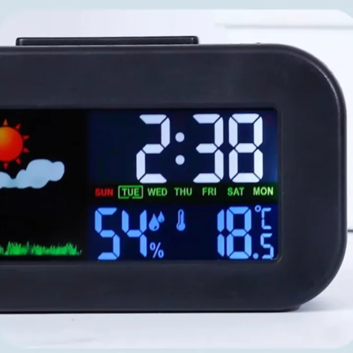 Retail%20<br><br>Weather%20Station%20Clock%20with%20Color%20Display%20Temp&amp;Humidity%20Monitor%20Backlit%20for%20Kids%20Teens%20Students%20-%20Bedroom%20Dorm%20Desk%20-%20Image%202