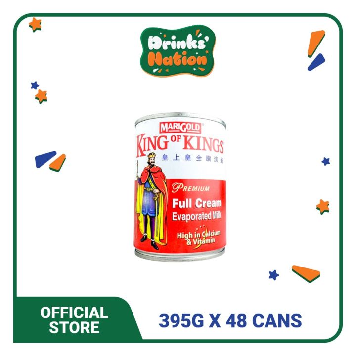 [Wholesale - 48s] Marigold King of King Full Cream Evaporated Milk (Can 395g)