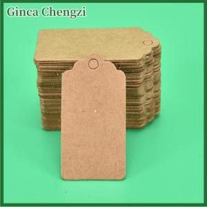 Ginca 100 cái thẻ quà tặng dây gai dầu không bao gồm thẻ giấy tiệc cưới thẻ treo nhãn giá