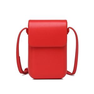 Phụ Nữ Người Đàn Ông Điện Thoại Di Động Túi Đeo Vai Phong Cách Túi điện thoại chất liệu Da PU Túi đeo chéo Ví nhỏ Dọc túi đựng tài liệu Cho Hàng Ngày