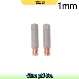 YIBAR 2 cái bộ 15ak hàn liên hệ với lời khuyên lớp phủ mới bảo vệ 25mm M6 khí vòi phun tip 0.8mm-1mm MIG Hàn torche hàn các bộ phận công cụ