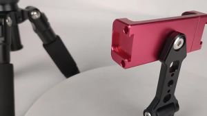 Metal Rotating Phone Clamp Hot Shoe Expansion Horizontal Vertical Shooting Dual Cold Shoe Mount DSLR Camera Phone Holder Monitor