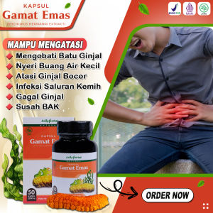 Obat Batu Ginjal Saluran Kemih Obat Nyeri Kencing Sulit Buang Air Kecil Obat Kencing Batu Berdarah Sulit Keluar Tersendat sendat KAPSUL GAMAT EMAS KAPSUL ASLI ORIGINAL Tanpa Efek Samping Banyak Yang Sembuh