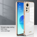 Cho Vivo V40 5G/Vivo V40 Pro 5G vỏ điện thoại Sang Trọng 6D Eletroplated Cover Quay Lại silicon mềm Đơn Giản Sáng Bóng Vỏ Nz34. 