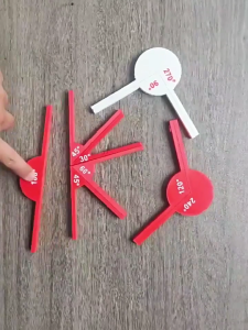 Professional Angle Measurement Tool Ergonomic Grip Angle Measuring Ruler Math Geometry Tool For Engineering Project