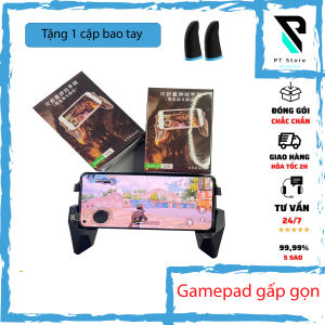 GAMEPAD  GẤP GỌN CHO ĐIỆN THOẠI TIỆN DỤNG KÈM 2 NÚT JOYSTICK CHƠI LIÊN QUÂN PUBG TỐC CHIẾN FF...