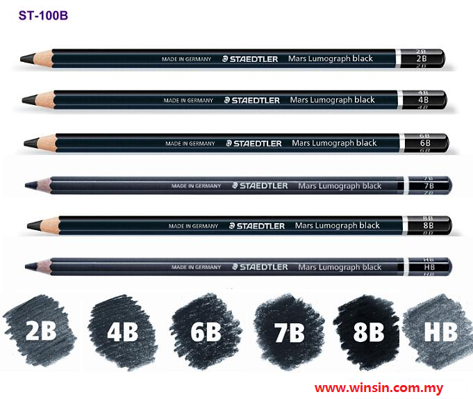 Staedtler Mars Lumograph Black Staedtler Pencil Grades STAEDTLER