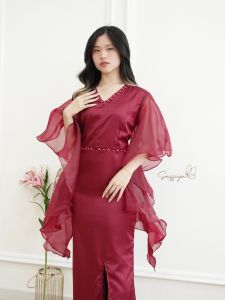 Dress Shania（PREMIUM) / Dress Wanita Terbaru / Dress Pesta / Dress Natal / Dress Kondangan