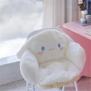 SHUNAICHI Kawaii Cinnamoroll Melody Plush Cushion Anime Sanrio Kuromi Dormitory Office Household Full Surround Warm Non-Slip Seat Cushion
