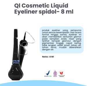 Eyeliner Kuas Cair Ql Cosmetic 8 ml