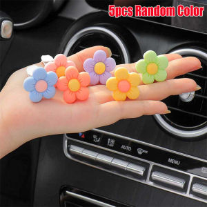 10pcs Auto Interior Air Vent Clip Flower Decor Air Outlet Aromatherapy Clip Car Interior Decoration Accessories for Girls Random Color