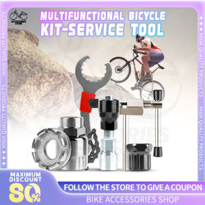 Bike Tool Set Kit for Bottom Bracket Remover Chain Cutter Crank Puller Chain Guide MTB Repair Tools