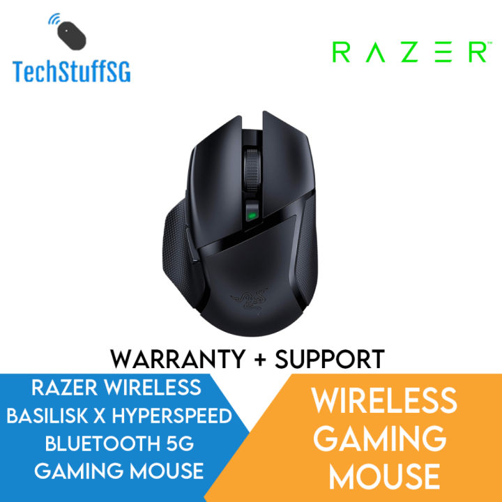 Razer Basilisk X Hyperspeed Wireless Gaming Mouse: Bluetooth & Wireless ...