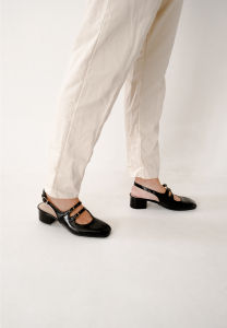 [NEW] La Vita E Bella Alice Mary Jane Sepatu Sandal Hak Wanita double strap Slingback [LV 3701]