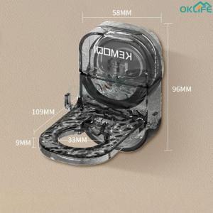 [OKLIFE. SG]Shower Gel Bottle Rack Shampoo Hanger Hooks No Punching Self Adhesive Shower Gel Bottle Rack Shelf