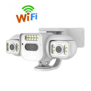 Vention  YOOSEE  Three-lens CCTV monitoring mobile phone remote camera Wireless WiFi camera outdoor waterproof multi-screen anti-theft home PTZ Security Camera Wireless Home Protection IP Cam Auto Human Tracking CCTV Two-way Audio and speaker CCTV