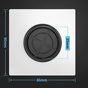 AumoPro 1Pc Home Improvement 86Type With Outlet Hole With Rubber Pad Cable Cover Cable Socket Panel Decorative Cover Wall Blank Panel Cover Plate Inlet Threading Hole
