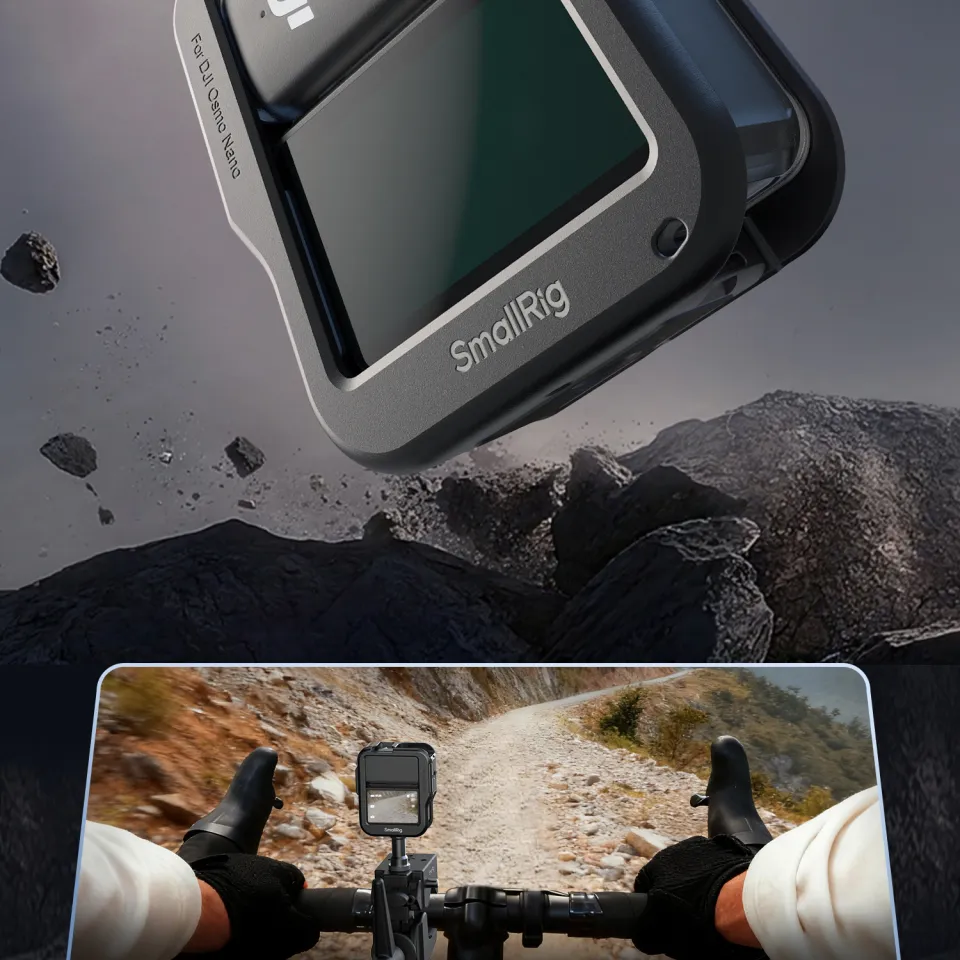Support Cadre Pliable Vertical/horizontal Pour DJI Osmo Nano - Compatible Trépied, Perche, Vélo - 9