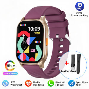 2025 New AMOLED Smart Watch Ultra-thin 2.04" HD Screen Men Women Sport Fitness Tracker Bluetooth Call Smartwatch Man
