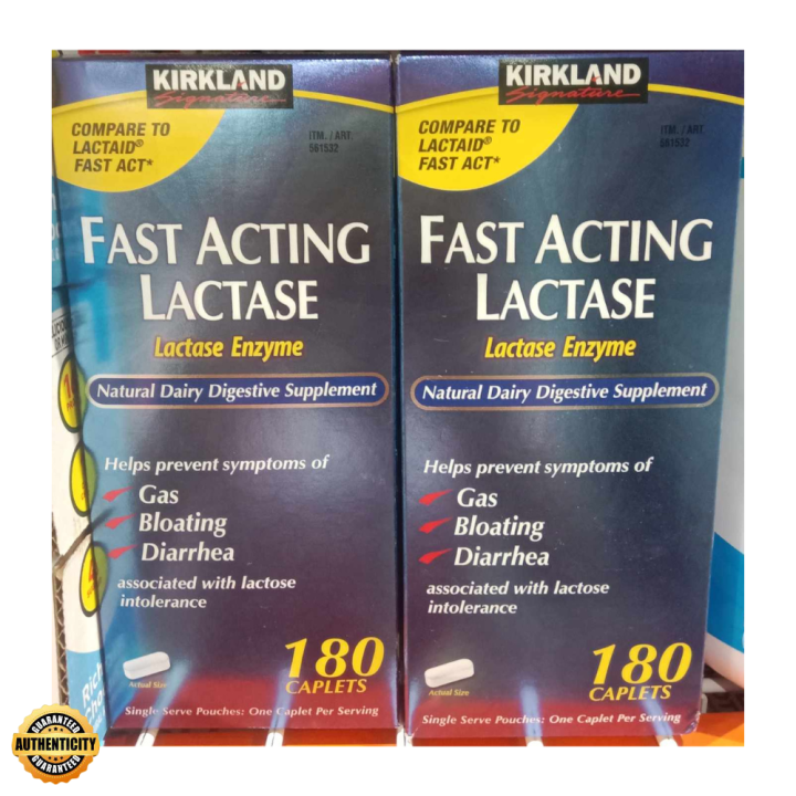 Kirkland Signature Fast Acting Lactase - 180 Caplets | Lazada PH
