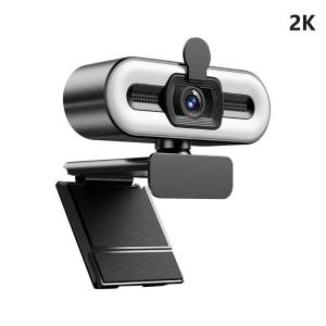 Rõ Ràng 1080P/2K Webcam Với ống kính góc rộng Máy Ảnh đèn tự động Chỉnh Sửa Tiếng Ồn Hủy Bỏ Mic Cho Các Cuộc Gọi Video Trực Tuyến