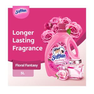 Softlan Anti Wrinkles Floral Fantasy (Pink) Fabric Conditioner 5L