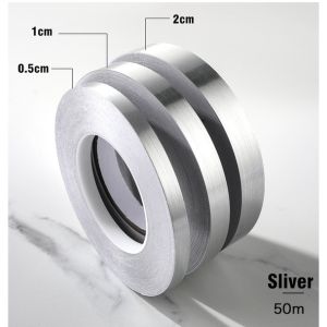 HCCM 50M Floor Tile Gap Tape Wall Tile Strip Seam Sticker Copper Foil Waterproof Mildewproof Wall Tape