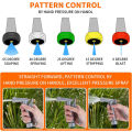 KIPRUN Garden Hose Nozzle, Meatal Garden Hose Spray Nozzle with Rear Trigger Grip, Adjustable High Pressure Nozzle Sprayer for Watering Plants Washing Car Showering Pet, Zinc Alloy. 