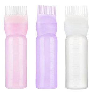 Dyeing Shampoo Bottle Oil Comb 180ML Hair Tools Hair Dye Applicator Brush Bottles Styling Tool Hair Coloring
