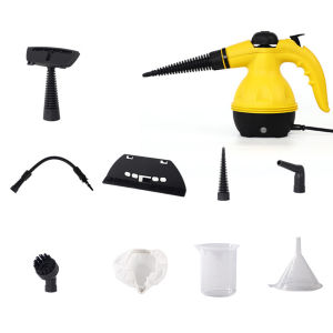 【Ready Stock】Handheld Pressurized Steam Cleaner with 9 Accessory Set Multi-Surface and Chemical-Free All Natural Steam Cleaning for Bathroom Car Detailing Floor Kitchen Remove Dirt Grime Grease