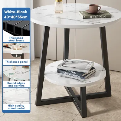 KEKEE Round Table Coffee Table Simple Coffee Table Beside The Sofain The Living Room Office Nordic Round Tea Table Circular Table 茶几
