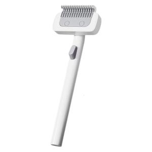 เครื่องมือกำจัดขนสั้นสำหรับแมวแปรงทำความสะอาดขนาดมือจับหวีแปรงสางขนกำจัดขนหวีนวดแปรงนวดไฟฟ้า