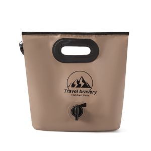 JDPOK Large Capacity Outdoor Water Storage Bag Soft Material 8L Collapsible Water Container No-Leak With Faucet Folding Water Bag Camping