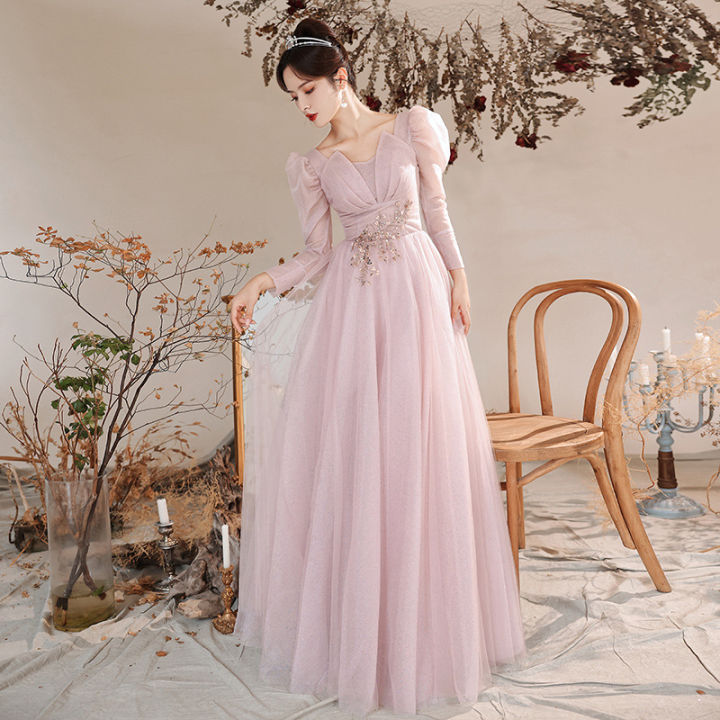 EAGLELY Luxury Formal Event Women Elegant Classy 2023 Banquet Plus Size  Ball Gown For Debut 18 Years Old Evening Dresses Floor Length Gown For Ninang  Civil Wedding Sponsor Outfit