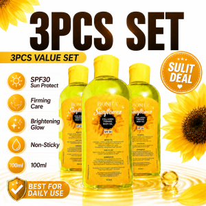 BONITA SUNFLOWER OIL SPF 30 COLLAGEN FIRMING 100ML Organic Hydrating Body Massage Moisturizer