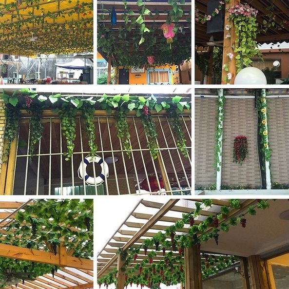 12pcs Fake Vines Fake Ivy Leaves Artificial Ivy Ivy Garland Greenery Vines for Bedroom Decor Aesthetic Silk Ivy Vines for Room Wall Decor