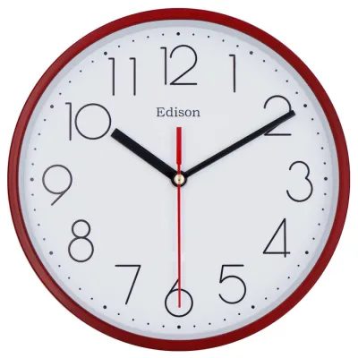 Jam Dinding Edison EDW 09 T18 Timbul Diameter 230mm 23cm