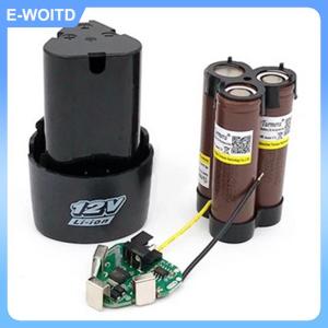 YUYIN4 1Pc Plastic Case New 12V 18650 Lithium Battery Case Screw-Free Lithium Drill Rechargeable Battery Case