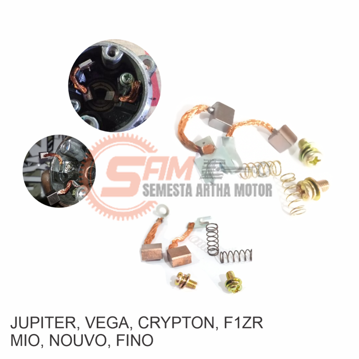 Cool Stater Motor Mio Fino Jupiter Z MX Crypton Vega R New Carbon Brush