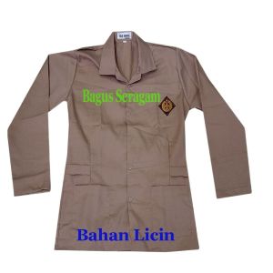 Baju Pramuka SMP Dan SMA Perempuan Bahan Twis Licin