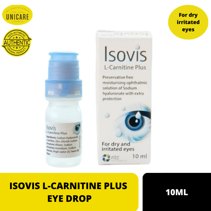 ISOVIS LCARNITINE PLUS EYE DROP 10ML Lazada