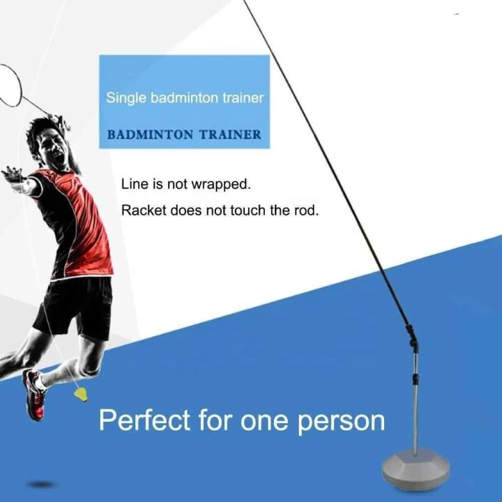 Badminton Rebound Trainer For Sport Exercise Single Player Badminton ...